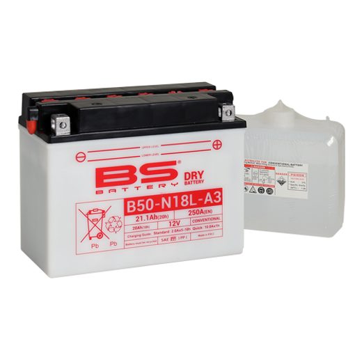 KONVENCIONALNI AKUMULATORI (INCL.ACID PACK) BS-BATTERY B50-N18L-A3 ACID PACK INCLUDED