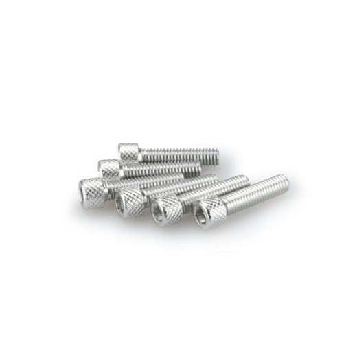 SCREWS PUIG ANODIZED 0544P SILVER M6 X 25MM (6PCS)