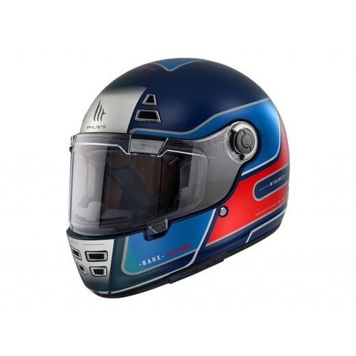 FULL FACE HELMET MT HELMETS JARAMA BAUX D7 MATT BLUE XXL