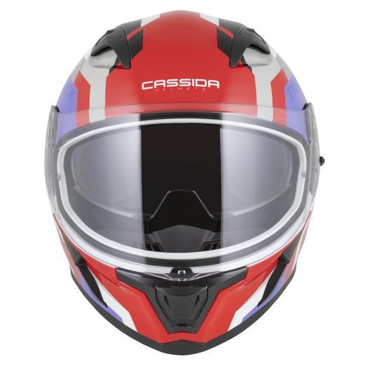 FULL FACE HELMET CASSIDA ORBIT TRACK RED FLUO/WHITE/VIOLET/BLACK 2XL