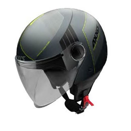 JET HELMET AXXIS SQUARE CONVEX GLOSS GREY XS