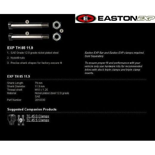HANDLEBAR MOUNTING KIT EASTON EXP EXP TH 85 11.9