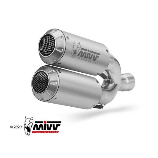 2 SILENCERS KIT MIVV MK3 D.043.SM3X STAINLESS STEEL