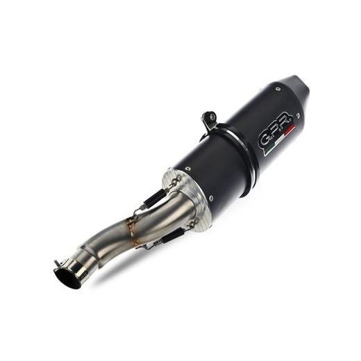 DUAL SLIP-ON EXHAUST GPR FURORE NERO H.49.CAT.FUNE MATTE BLACK INCLUDING REMOVABLE DB KILLERS, LINK PIPES AND CATALYSTS