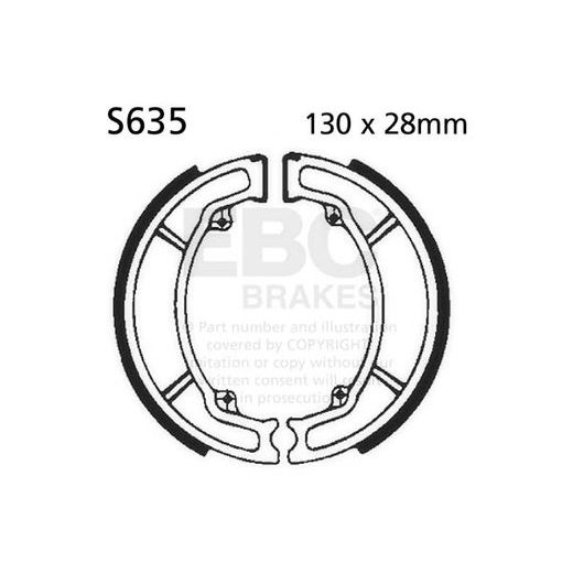 BRAKE SHOE SET EBC S635 INCLUDING SPRINGS