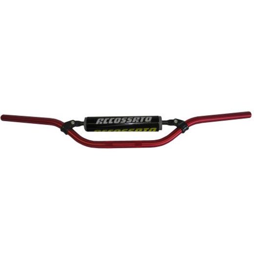 HANDLEBAR ACCOSSATO ALUMINIUM, 22 MM CRVEN