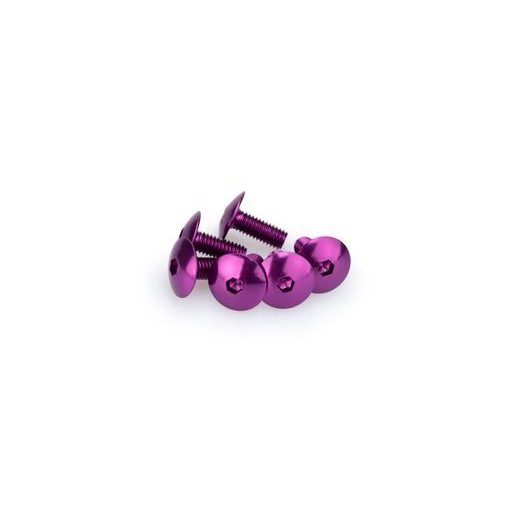 SCREWS PUIG ANODIZED 0611L VIOLET M6 X 15MM (6PCS)
