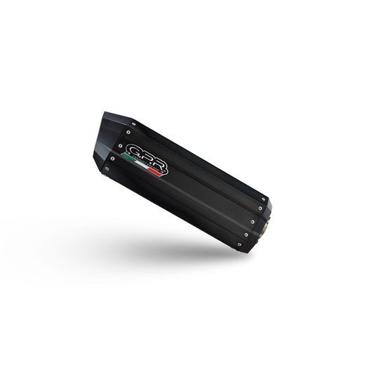 SLIP-ON EXHAUST GPR HYPER SONIC BE.25.1.HYSOBLK MATTE BLACK FOR BENELLI TRK 702 2023-2024