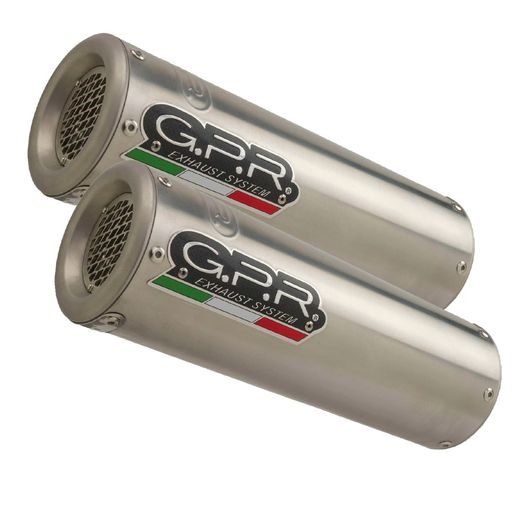 DUAL SLIP-ON EXHAUST GPR M3 D.69.1.M3.INOX BRUSHED STAINLESS STEEL INCLUDING REMOVABLE DB KILLERS AND LINK PIPES