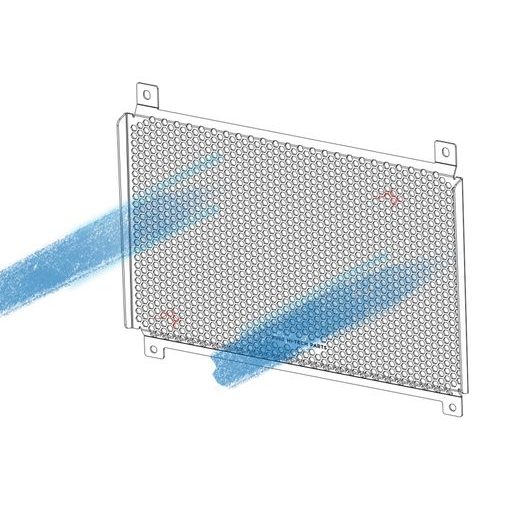 RADIATOR COVER PUIG 22374N CRNI