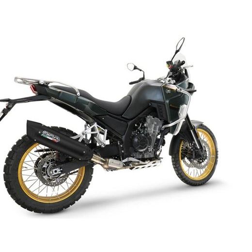 SLIP-ON EXHAUST GPR FURORE-X TITANIO NERO KOV.1.FUXTITBL TITANIUM MATTE BLACK INCLUDING LINK PIPE AND REMOVABLE DBKILLER