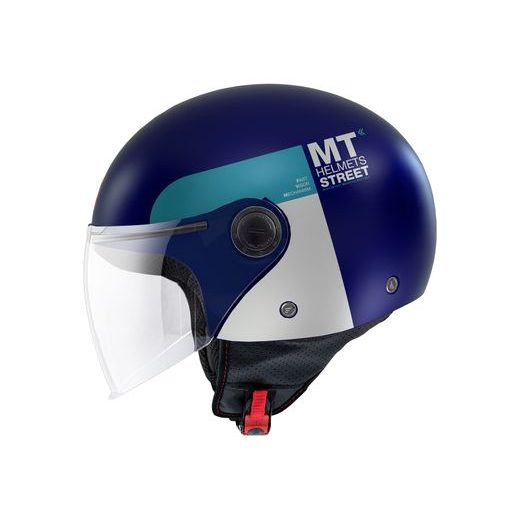 JET HELMET MT HELMETS STREET S INBOARD C7 MATT BLUE S