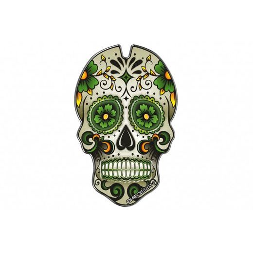 TANK PAD PUIG SKULL 3673V GREEN