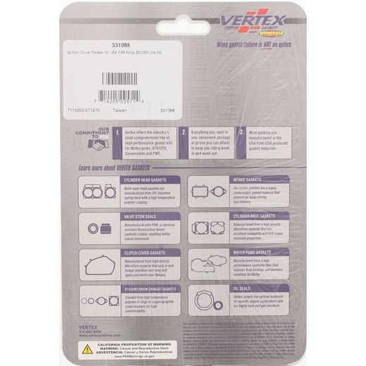 IGNITION COVER GASKET WINDEROSA 331088
