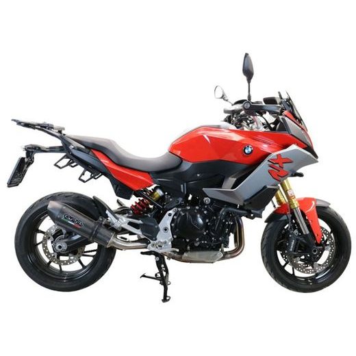 SLIP-ON EXHAUST GPR NEW GRAND PRIX EVO POPPY E4.BM.105.GPAN.PO CARBON LOOK INCLUDING REMOVABLE DB KILLER AND LINK PIPE