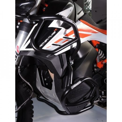 ENGINE GUARDS RDMOTO CF130KD MATT BLACK UPPER + LOWER