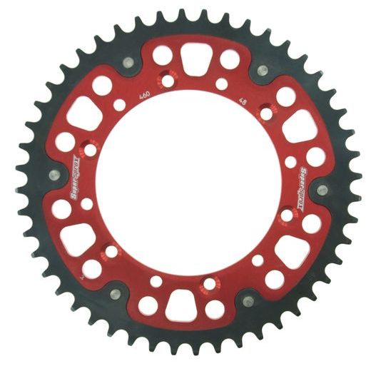 CHAIN KIT D.I.D CHAIN - SILVER CHAIN 520 VX, X-RING (X, NX, QX, XS), CHK FRONT SPROCKET SUPERSPROX, CHK REAR SPROCKET SUPERSPROX STEALTH FOR KAWASAKI KDX 200 1984-1988