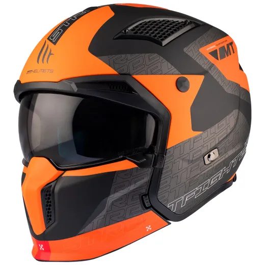 KACIGA MT STREETFIGHTER SV S TOTEM MATT ORANGE