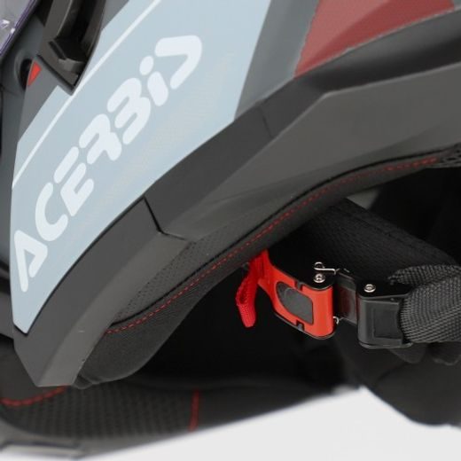 KACIGA ACERBIS SEREL 2206 GREY/RED