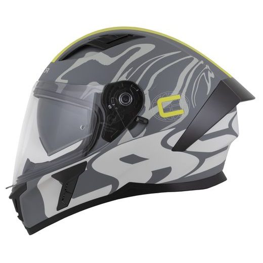 FULL FACE HELMET CASSIDA ORBIT MULTIVERS GRAY MATT,GRAY,YELLOW FLUO,BLACK S