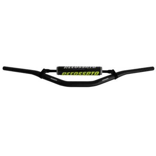 HANDLEBAR ACCOSSATO ALUMINIUM, 28.5 MM CRNI