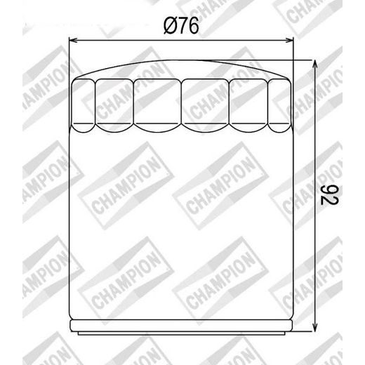 FILTER ULJA CHAMPION COF071C 100609565