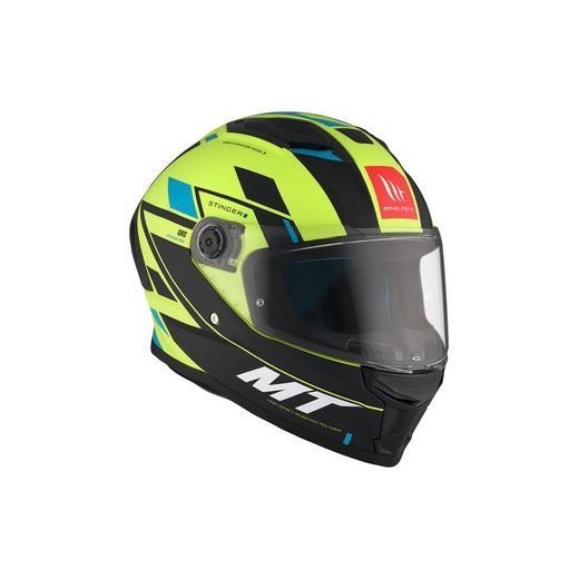 FULL FACE HELMET MT HELMETS STINGER 2 ZIVZE C3 MATT FLUOR S