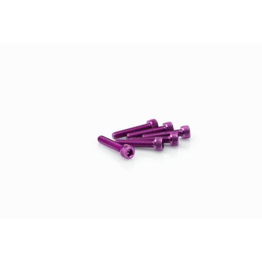 SCREWS PUIG ANODIZED 0185L VIOLET M5 X 25MM (6PCS)