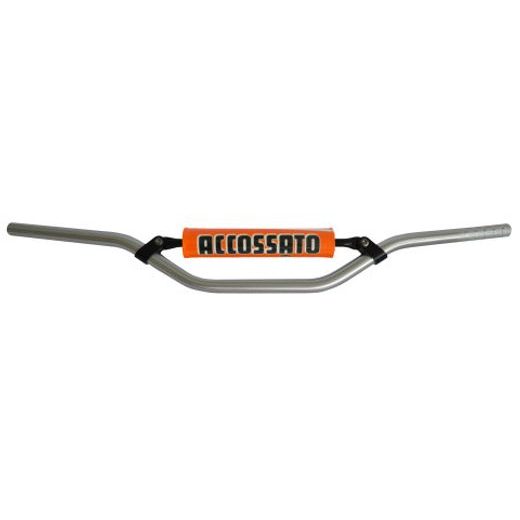 HANDLEBAR ACCOSSATO ALUMINIUM, 22 MM SILVER