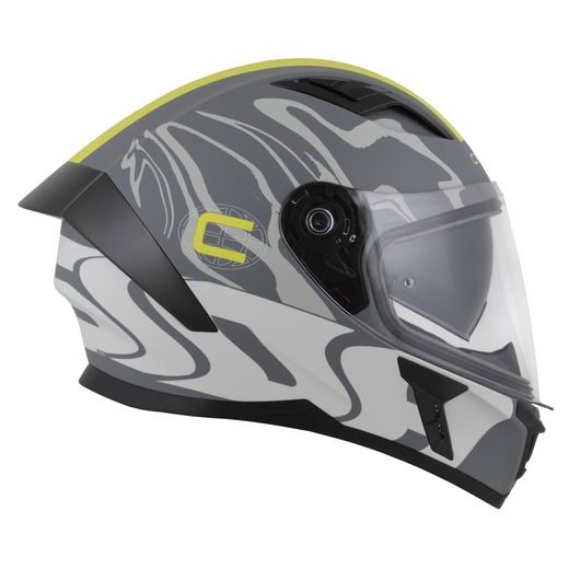 FULL FACE HELMET CASSIDA ORBIT MULTIVERS GRAY MATT,GRAY,YELLOW FLUO,BLACK XL