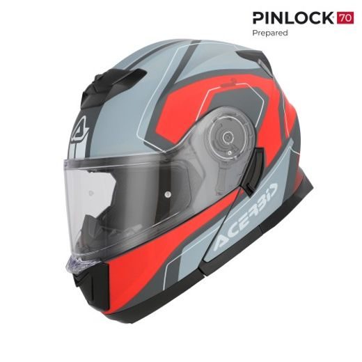 KACIGA ACERBIS SEREL 2206 GREY/RED