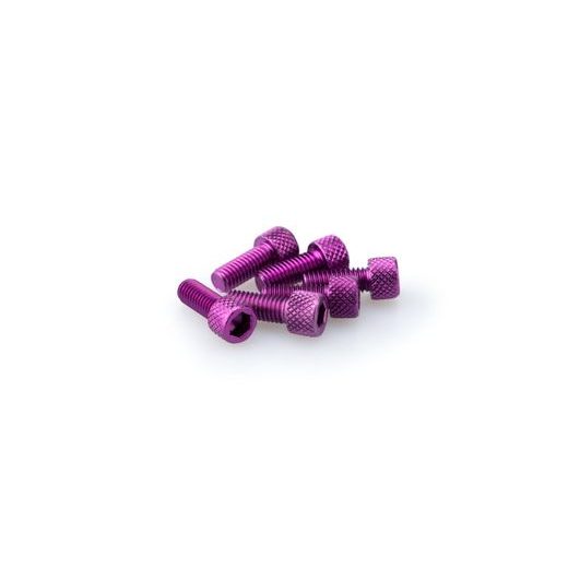 SCREWS PUIG ANODIZED 0363L VIOLET M6 X 15MM (6PCS)
