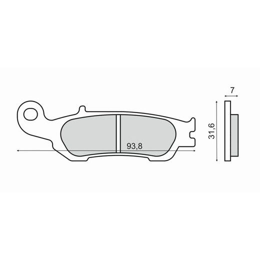 DISK PLOČICE RMS 225102840 ORGANIC
