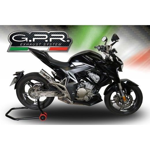 SLIP-ON EXHAUST GPR F205 Z.3.F205 BRUSHED STAINLESS STEEL INCLUDING REMOVABLE DB KILLER AND LINK PIPE
