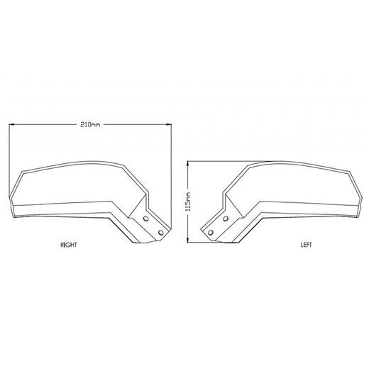 HANDGUARDS PUIG EXTENSION 9727W TRANSPARENT