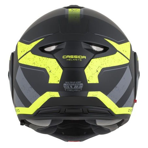 FULL FACE HELMET CASSIDA MULTIFLIP KORP BLACK MATT/YELLOW FLUO/GRAY 2XL