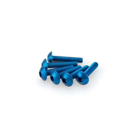 SCREWS PUIG ANODIZED 0610A PLAVI M5 X 25MM (6PCS)