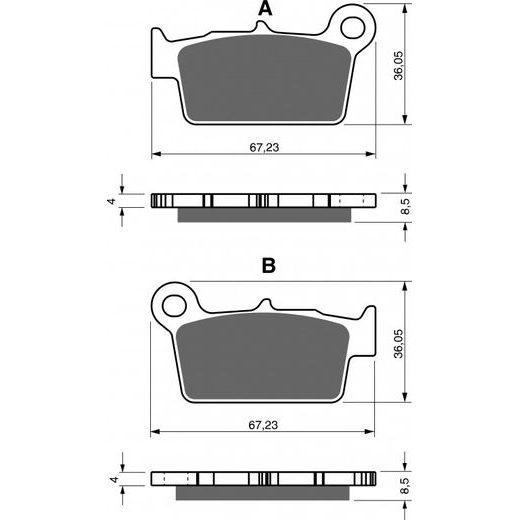 DISK PLOČICE GOLDFREN 346 S33 OFF-ROAD REAR