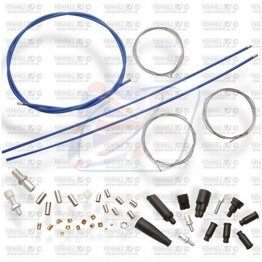 UNIVERSAL THROTTLE CABLE KIT VENHILL U01-4-125-BL PLAVI