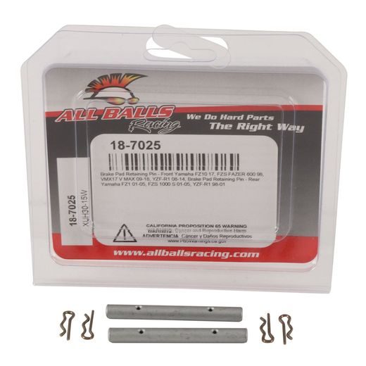 BRAKE PAD RETAINING PIN KIT ALL BALLS RACING BPRPK18-7025
