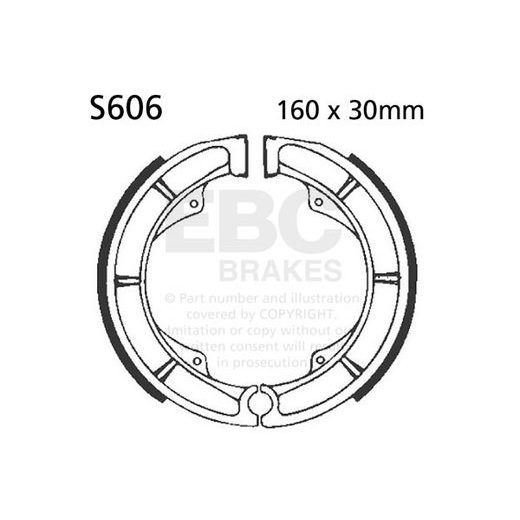 BRAKE SHOE SET EBC S606 INCLUDINGS SPRINGS