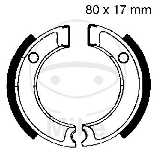 BRAKE SHOE SET EBC Y501 INCLUDINGS SPRINGS