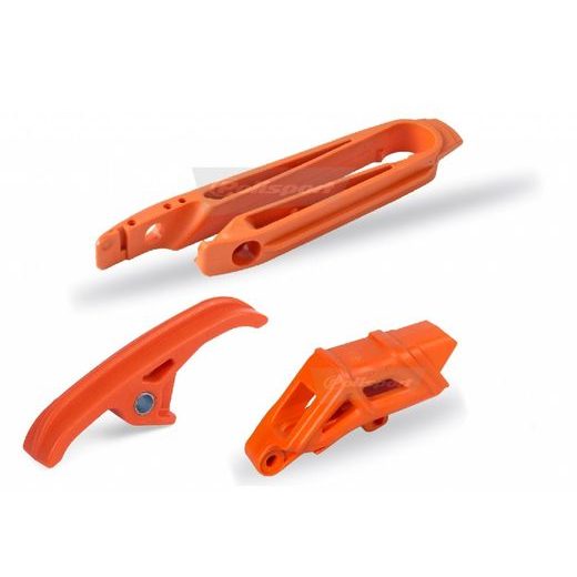 CHAIN GUIDE / SLIDER / SLIDING PIECE KIT POLISPORT 90609 ORANGE