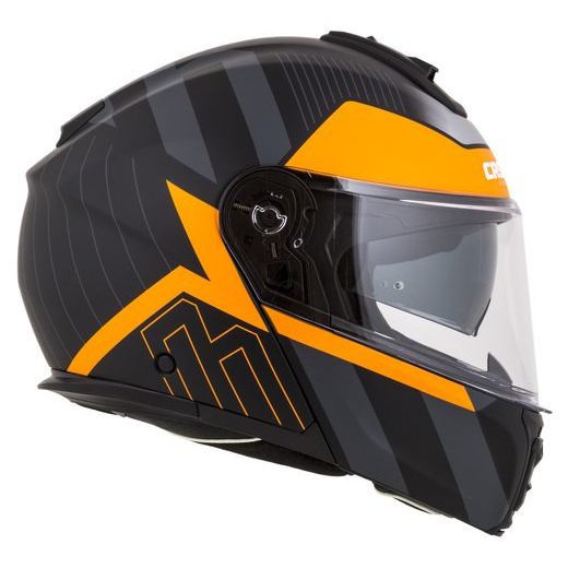 FULL FACE HELMET CASSIDA MODULO 2.1 PROFILE BLACK MATT/GREY/ORANGE L