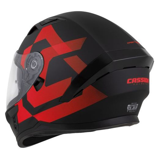 FULL FACE HELMET CASSIDA ORBIT GRIND BLACK MATT/RED L