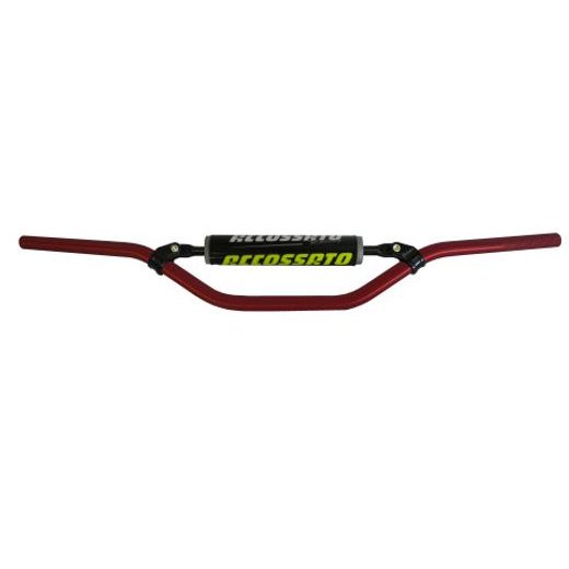 HANDLEBAR ACCOSSATO ALUMINIUM, 22 MM CRVEN