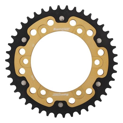 CHAIN KIT D.I.D CHAIN - SILVER CHAIN 520 VX, X-RING (X, NX, QX, XS), CHK FRONT SPROCKET JT CHK RUBBER CUSHIONED, CHK REAR SPROCKET SUPERSPROX STEALTH FOR KAWASAKI EN 500 1996-2003