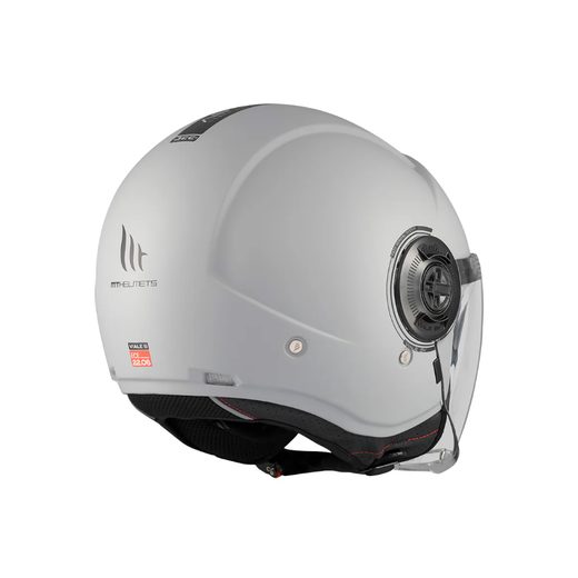 JET HELMET MT HELMETS VIALE SV S SOLID A12 MATT GREY M