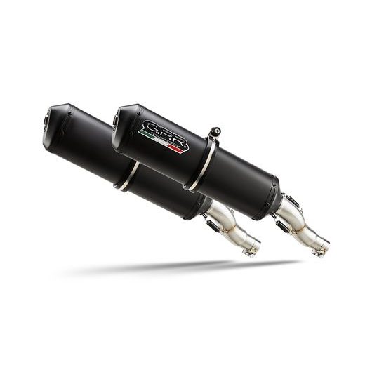 DUAL SLIP-ON EXHAUST GPR GHISA CAT.47.GHI MATTE BLACK