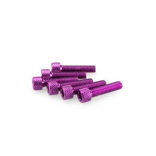SCREWS PUIG ANODIZED 0544L VIOLET M6 X 25MM (6PCS)